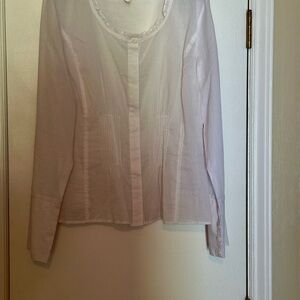 Sundance White Cotton Blouse